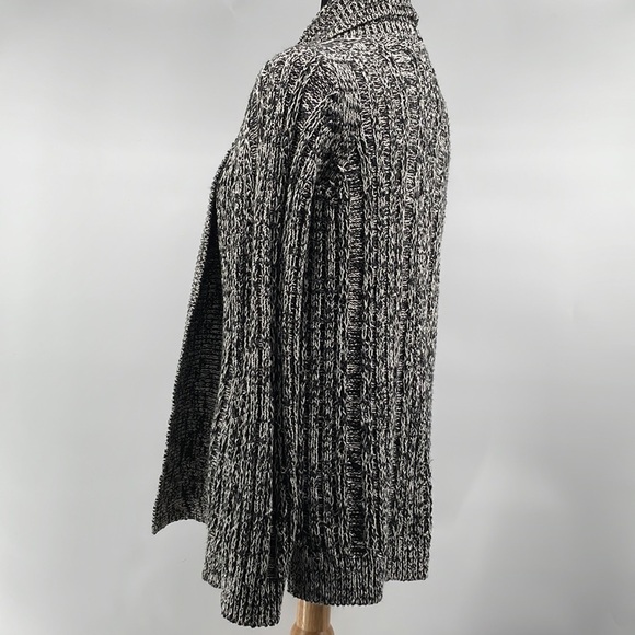 Anthropologie Open Front Cardigan Sweater Marled Chunky Knit Career Casual Sz Xs - Picture 9 of 9